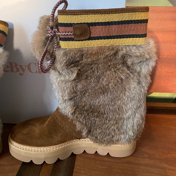 See by Chloé Size 37 EU/ 7 Oxana Suede Boots - Picture 5 of 9